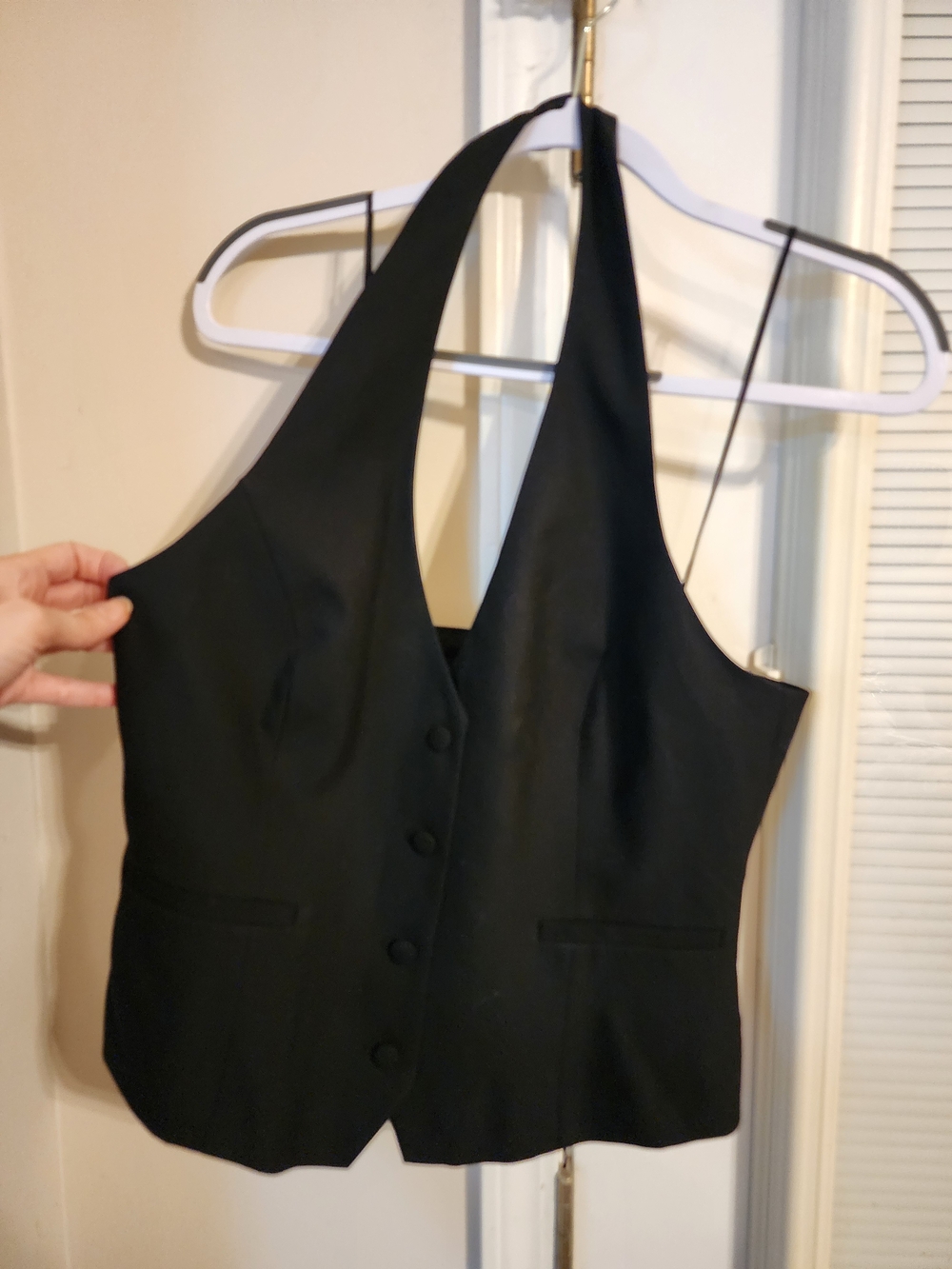 Zara Black Halter Vest